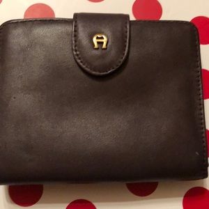 Aigner small leather wallet